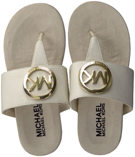 sandale blanche femme michael kors|Sandales de marque Blanc pour femme .